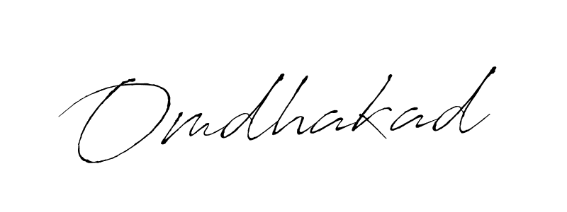 Design your own signature with our free online signature maker. With this signature software, you can create a handwritten (Antro_Vectra) signature for name Omdhakad. Omdhakad signature style 6 images and pictures png