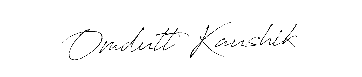 It looks lik you need a new signature style for name Omdutt Kaushik. Design unique handwritten (Antro_Vectra) signature with our free signature maker in just a few clicks. Omdutt Kaushik signature style 6 images and pictures png