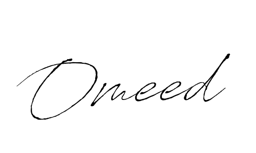 Design your own signature with our free online signature maker. With this signature software, you can create a handwritten (Antro_Vectra) signature for name Omeed. Omeed signature style 6 images and pictures png