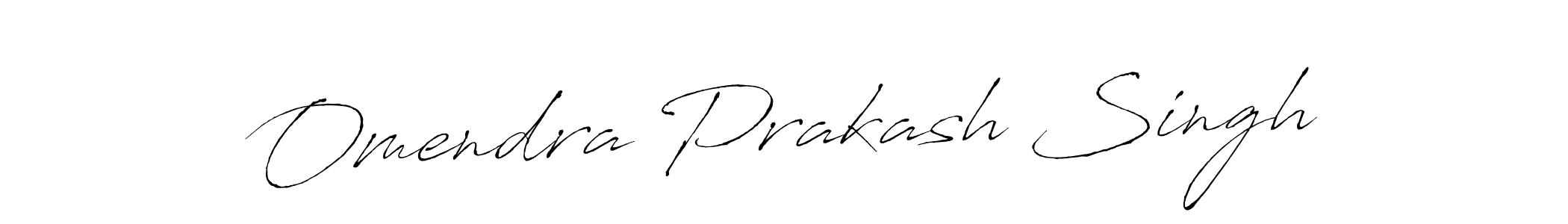 Make a beautiful signature design for name Omendra Prakash Singh. With this signature (Antro_Vectra) style, you can create a handwritten signature for free. Omendra Prakash Singh signature style 6 images and pictures png
