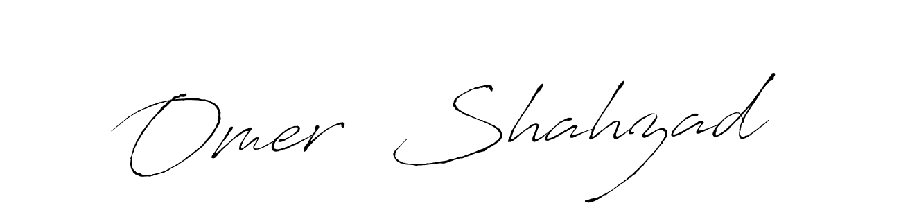 Make a beautiful signature design for name Omer  Shahzad. With this signature (Antro_Vectra) style, you can create a handwritten signature for free. Omer  Shahzad signature style 6 images and pictures png