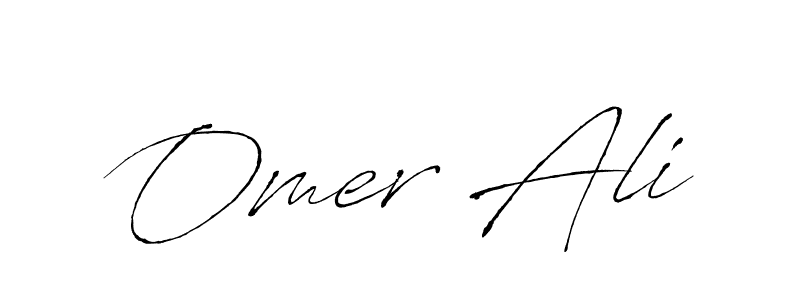 Design your own signature with our free online signature maker. With this signature software, you can create a handwritten (Antro_Vectra) signature for name Omer Ali. Omer Ali signature style 6 images and pictures png