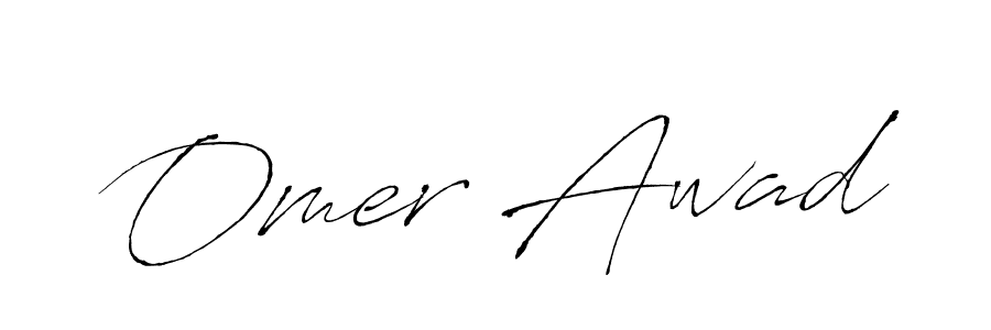 Create a beautiful signature design for name Omer Awad. With this signature (Antro_Vectra) fonts, you can make a handwritten signature for free. Omer Awad signature style 6 images and pictures png