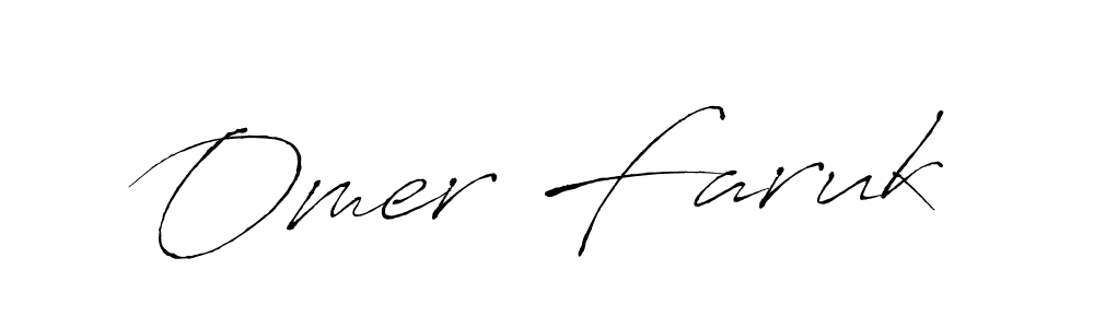 Design your own signature with our free online signature maker. With this signature software, you can create a handwritten (Antro_Vectra) signature for name Omer Faruk. Omer Faruk signature style 6 images and pictures png