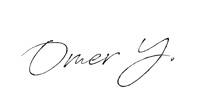 Antro_Vectra is a professional signature style that is perfect for those who want to add a touch of class to their signature. It is also a great choice for those who want to make their signature more unique. Get Omer Y. name to fancy signature for free. Omer Y. signature style 6 images and pictures png