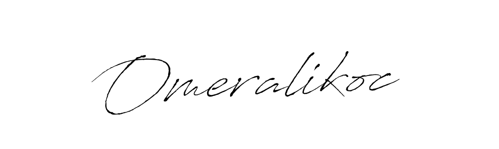 How to make Omeralikoc name signature. Use Antro_Vectra style for creating short signs online. This is the latest handwritten sign. Omeralikoc signature style 6 images and pictures png