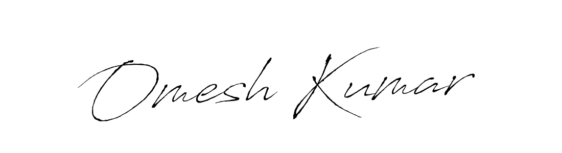 How to make Omesh Kumar name signature. Use Antro_Vectra style for creating short signs online. This is the latest handwritten sign. Omesh Kumar signature style 6 images and pictures png