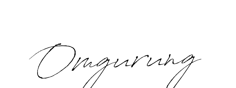 Create a beautiful signature design for name Omgurung. With this signature (Antro_Vectra) fonts, you can make a handwritten signature for free. Omgurung signature style 6 images and pictures png