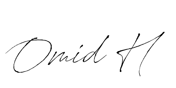 Use a signature maker to create a handwritten signature online. With this signature software, you can design (Antro_Vectra) your own signature for name Omid H. Omid H signature style 6 images and pictures png