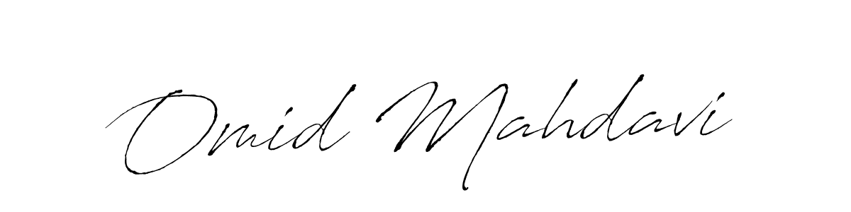 Omid Mahdavi stylish signature style. Best Handwritten Sign (Antro_Vectra) for my name. Handwritten Signature Collection Ideas for my name Omid Mahdavi. Omid Mahdavi signature style 6 images and pictures png