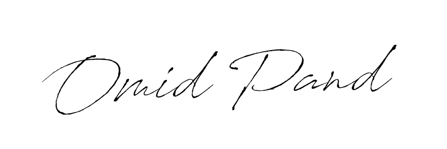 The best way (Antro_Vectra) to make a short signature is to pick only two or three words in your name. The name Omid Pand include a total of six letters. For converting this name. Omid Pand signature style 6 images and pictures png