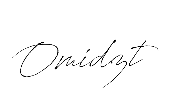 Design your own signature with our free online signature maker. With this signature software, you can create a handwritten (Antro_Vectra) signature for name Omidzt. Omidzt signature style 6 images and pictures png