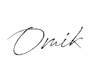 Omik stylish signature style. Best Handwritten Sign (Antro_Vectra) for my name. Handwritten Signature Collection Ideas for my name Omik. Omik signature style 6 images and pictures png