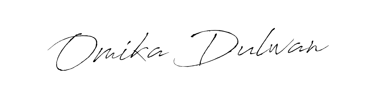 You should practise on your own different ways (Antro_Vectra) to write your name (Omika Dulwan) in signature. don't let someone else do it for you. Omika Dulwan signature style 6 images and pictures png