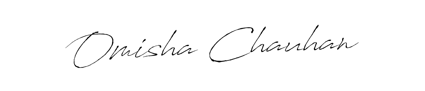 Also we have Omisha Chauhan name is the best signature style. Create professional handwritten signature collection using Antro_Vectra autograph style. Omisha Chauhan signature style 6 images and pictures png