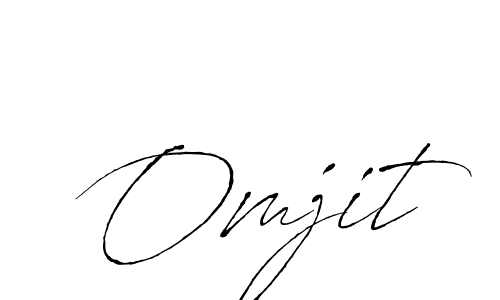 Make a beautiful signature design for name Omjit. With this signature (Antro_Vectra) style, you can create a handwritten signature for free. Omjit signature style 6 images and pictures png
