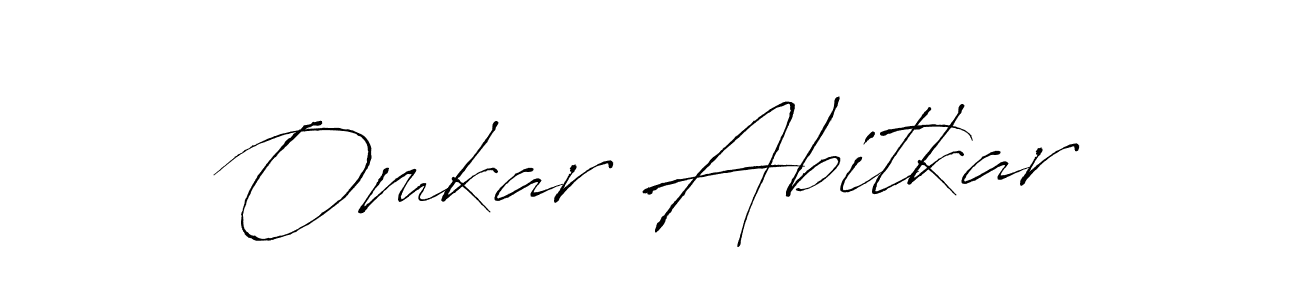 It looks lik you need a new signature style for name Omkar Abitkar. Design unique handwritten (Antro_Vectra) signature with our free signature maker in just a few clicks. Omkar Abitkar signature style 6 images and pictures png