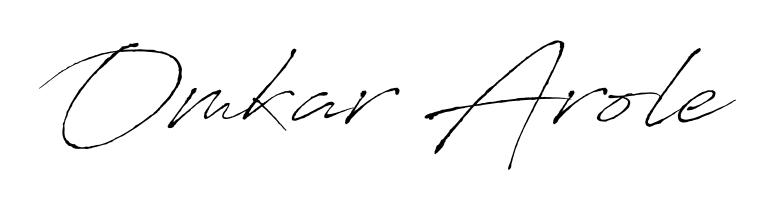 The best way (Antro_Vectra) to make a short signature is to pick only two or three words in your name. For converting this name Omkar Arole. Omkar Arole signature style 6 images and pictures png
