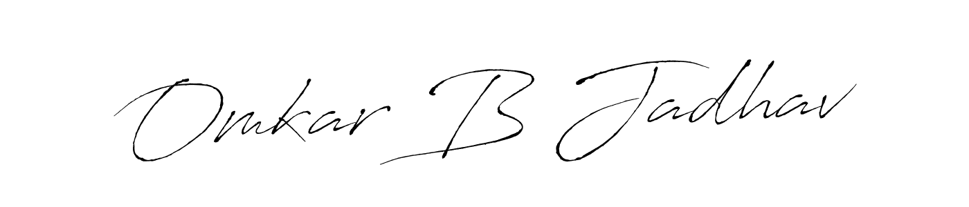 Make a beautiful signature design for name Omkar B Jadhav. Use this online signature maker to create a handwritten signature for free. Omkar B Jadhav signature style 6 images and pictures png