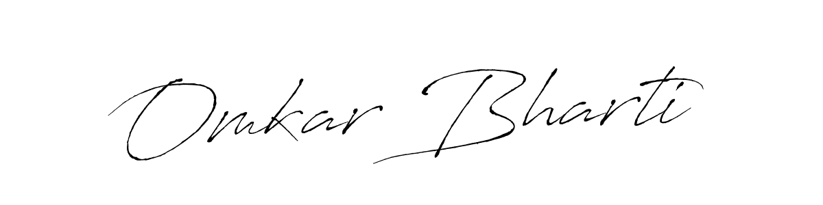 Omkar Bharti stylish signature style. Best Handwritten Sign (Antro_Vectra) for my name. Handwritten Signature Collection Ideas for my name Omkar Bharti. Omkar Bharti signature style 6 images and pictures png