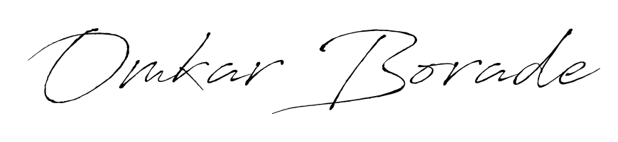 The Antro_Vectra lettering style adds unique flourish to name Omkar Borade. Stand out with a custom digital autograph made in seconds. Omkar Borade signature style 6 images and pictures png