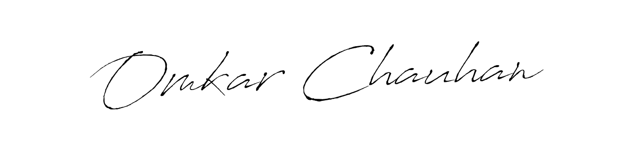 Omkar Chauhan stylish signature style. Best Handwritten Sign (Antro_Vectra) for my name. Handwritten Signature Collection Ideas for my name Omkar Chauhan. Omkar Chauhan signature style 6 images and pictures png