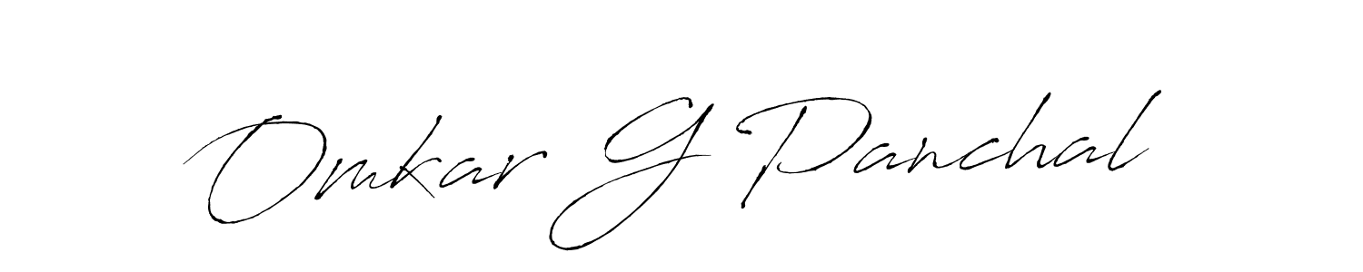 Also You can easily find your signature by using the search form. We will create Omkar G Panchal name handwritten signature images for you free of cost using Antro_Vectra sign style. Omkar G Panchal signature style 6 images and pictures png