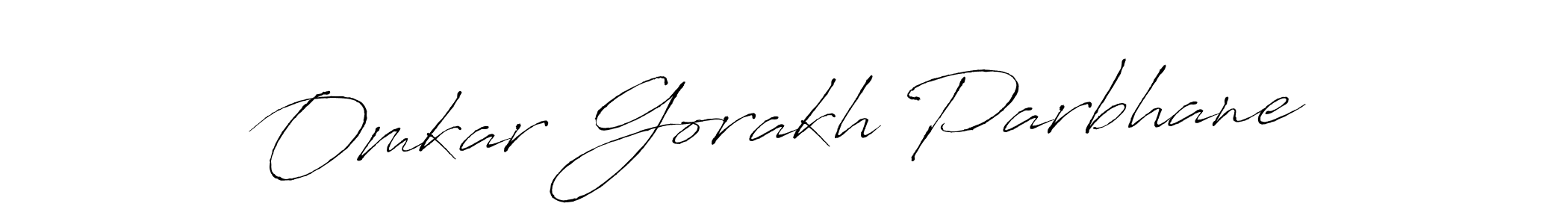 Also we have Omkar Gorakh Parbhane name is the best signature style. Create professional handwritten signature collection using Antro_Vectra autograph style. Omkar Gorakh Parbhane signature style 6 images and pictures png