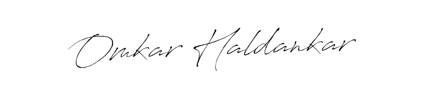 Create a beautiful signature design for name Omkar Haldankar. With this signature (Antro_Vectra) fonts, you can make a handwritten signature for free. Omkar Haldankar signature style 6 images and pictures png