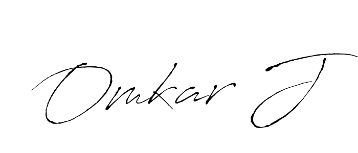 Design your own signature with our free online signature maker. With this signature software, you can create a handwritten (Antro_Vectra) signature for name Omkar J. Omkar J signature style 6 images and pictures png