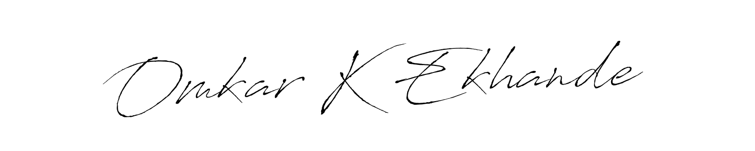 Use a signature maker to create a handwritten signature online. With this signature software, you can design (Antro_Vectra) your own signature for name Omkar K Ekhande. Omkar K Ekhande signature style 6 images and pictures png