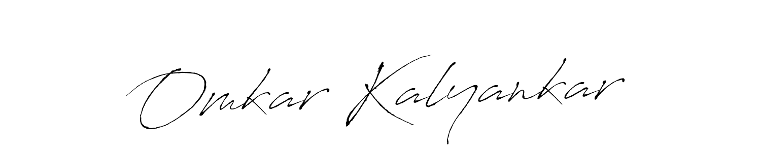 Design your own signature with our free online signature maker. With this signature software, you can create a handwritten (Antro_Vectra) signature for name Omkar Kalyankar. Omkar Kalyankar signature style 6 images and pictures png