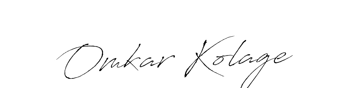 It looks lik you need a new signature style for name Omkar Kolage. Design unique handwritten (Antro_Vectra) signature with our free signature maker in just a few clicks. Omkar Kolage signature style 6 images and pictures png