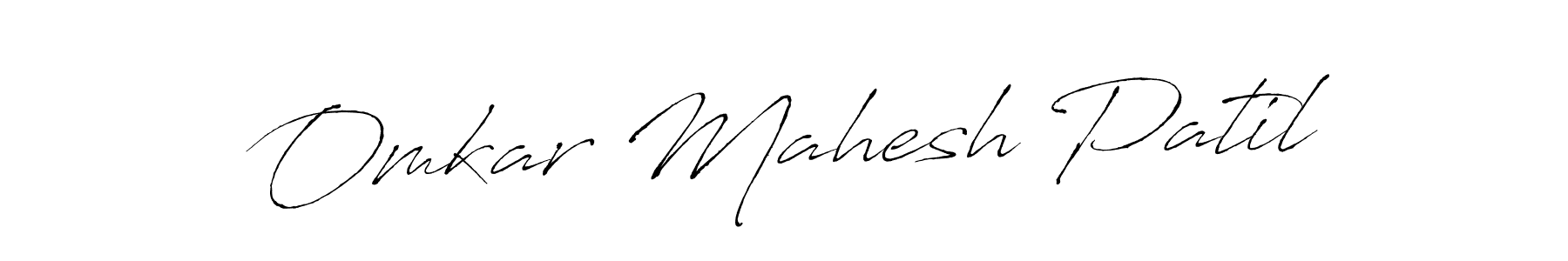 Omkar Mahesh Patil stylish signature style. Best Handwritten Sign (Antro_Vectra) for my name. Handwritten Signature Collection Ideas for my name Omkar Mahesh Patil. Omkar Mahesh Patil signature style 6 images and pictures png