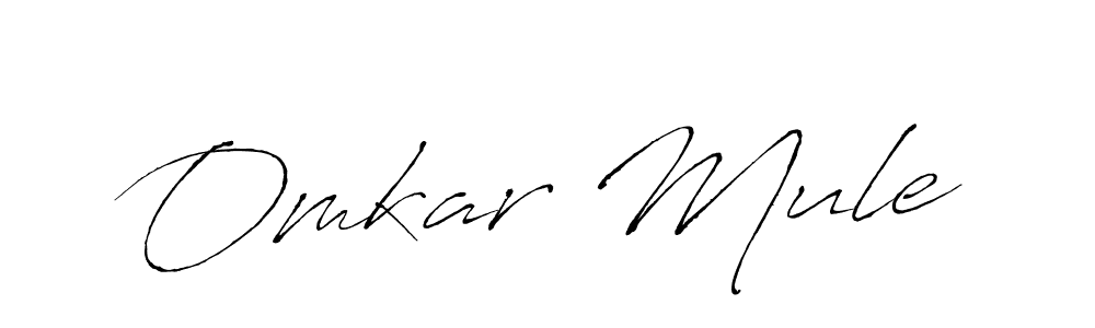 Omkar Mule stylish signature style. Best Handwritten Sign (Antro_Vectra) for my name. Handwritten Signature Collection Ideas for my name Omkar Mule. Omkar Mule signature style 6 images and pictures png