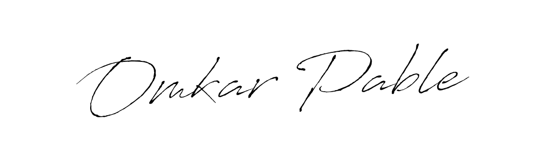 Design your own signature with our free online signature maker. With this signature software, you can create a handwritten (Antro_Vectra) signature for name Omkar Pable. Omkar Pable signature style 6 images and pictures png