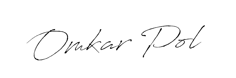 Make a beautiful signature design for name Omkar Pol. With this signature (Antro_Vectra) style, you can create a handwritten signature for free. Omkar Pol signature style 6 images and pictures png