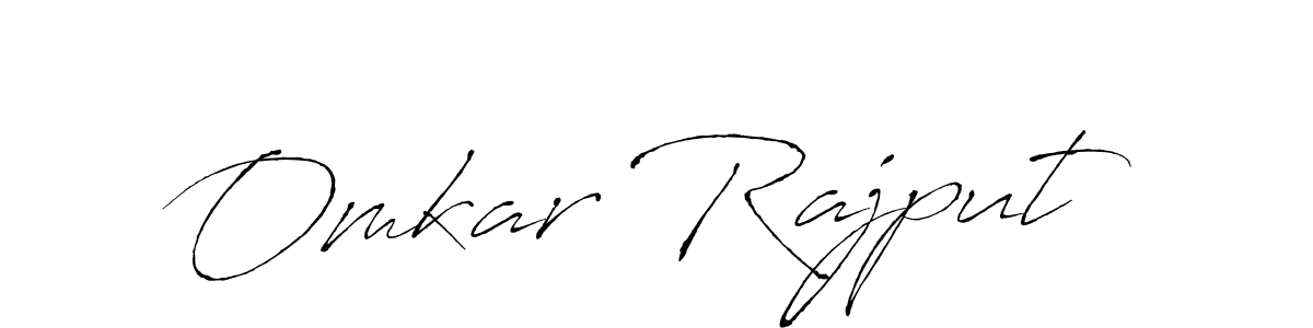 Omkar Rajput stylish signature style. Best Handwritten Sign (Antro_Vectra) for my name. Handwritten Signature Collection Ideas for my name Omkar Rajput. Omkar Rajput signature style 6 images and pictures png