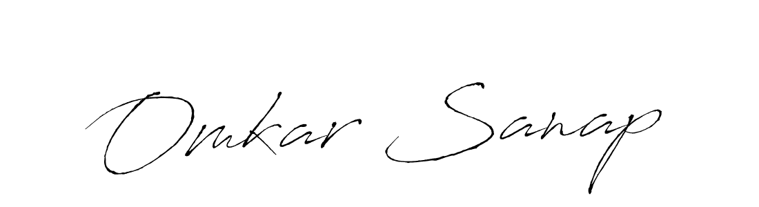 Design your own signature with our free online signature maker. With this signature software, you can create a handwritten (Antro_Vectra) signature for name Omkar Sanap. Omkar Sanap signature style 6 images and pictures png