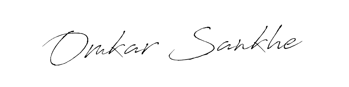 Make a beautiful signature design for name Omkar Sankhe. With this signature (Antro_Vectra) style, you can create a handwritten signature for free. Omkar Sankhe signature style 6 images and pictures png