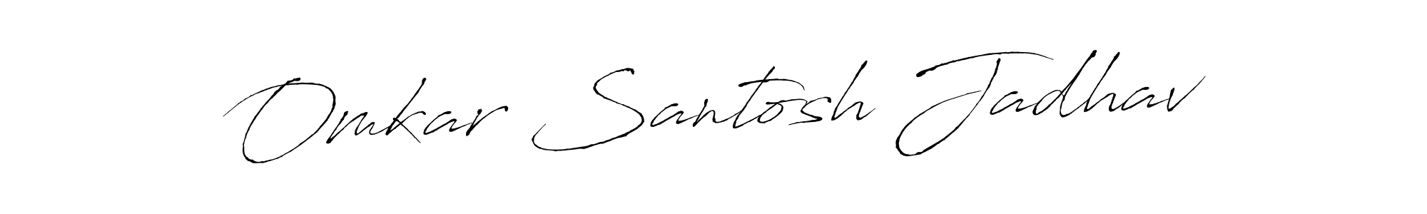Design your own signature with our free online signature maker. With this signature software, you can create a handwritten (Antro_Vectra) signature for name Omkar Santosh Jadhav. Omkar Santosh Jadhav signature style 6 images and pictures png