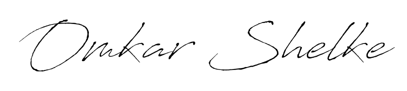 Transform the name Omkar Shelke into a signature masterpiece using Antro_Vectra font. Ideal for photographers, artists, and creators looking for watermarks. Omkar Shelke signature style 6 images and pictures png
