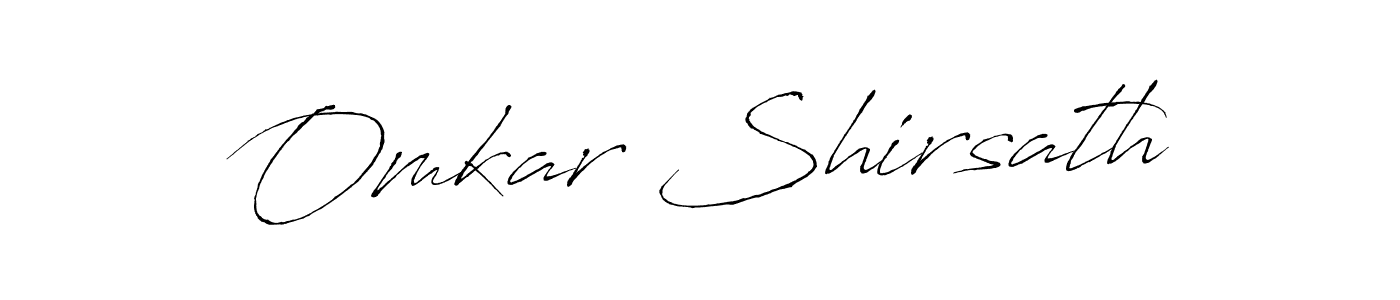 The best way (Antro_Vectra) to make a short signature is to pick only two or three words in your name. The name Omkar Shirsath include a total of six letters. For converting this name. Omkar Shirsath signature style 6 images and pictures png