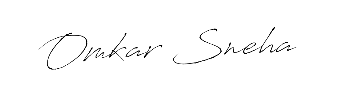 Omkar Sneha stylish signature style. Best Handwritten Sign (Antro_Vectra) for my name. Handwritten Signature Collection Ideas for my name Omkar Sneha. Omkar Sneha signature style 6 images and pictures png