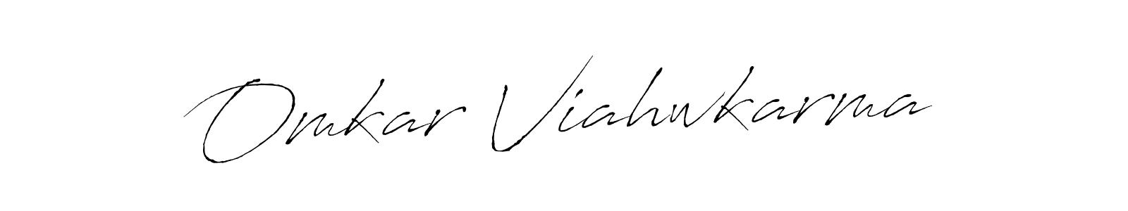 Design your own signature with our free online signature maker. With this signature software, you can create a handwritten (Antro_Vectra) signature for name Omkar Viahwkarma. Omkar Viahwkarma signature style 6 images and pictures png