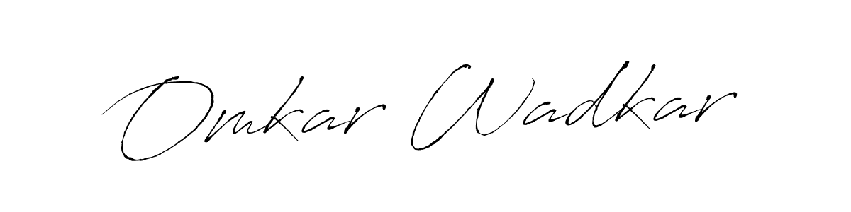 Make a beautiful signature design for name Omkar Wadkar. With this signature (Antro_Vectra) style, you can create a handwritten signature for free. Omkar Wadkar signature style 6 images and pictures png