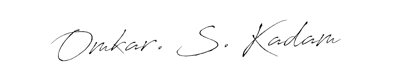 Use a signature maker to create a handwritten signature online. With this signature software, you can design (Antro_Vectra) your own signature for name Omkar. S. Kadam. Omkar. S. Kadam signature style 6 images and pictures png