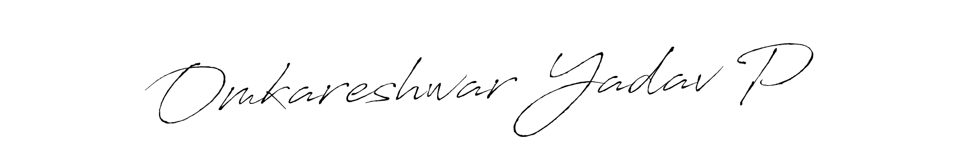 Also we have Omkareshwar Yadav P name is the best signature style. Create professional handwritten signature collection using Antro_Vectra autograph style. Omkareshwar Yadav P signature style 6 images and pictures png