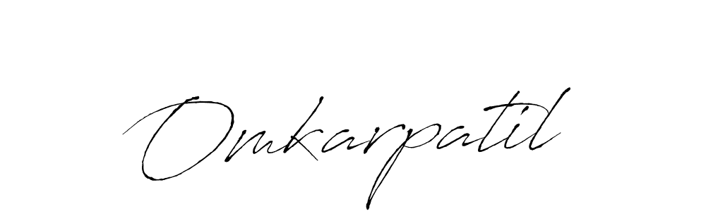 Create a beautiful signature design for name Omkarpatil. With this signature (Antro_Vectra) fonts, you can make a handwritten signature for free. Omkarpatil signature style 6 images and pictures png