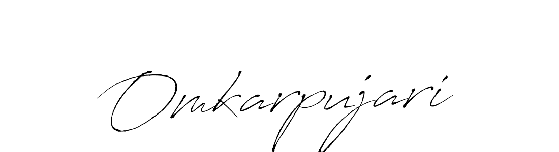 Create a beautiful signature design for name Omkarpujari. With this signature (Antro_Vectra) fonts, you can make a handwritten signature for free. Omkarpujari signature style 6 images and pictures png